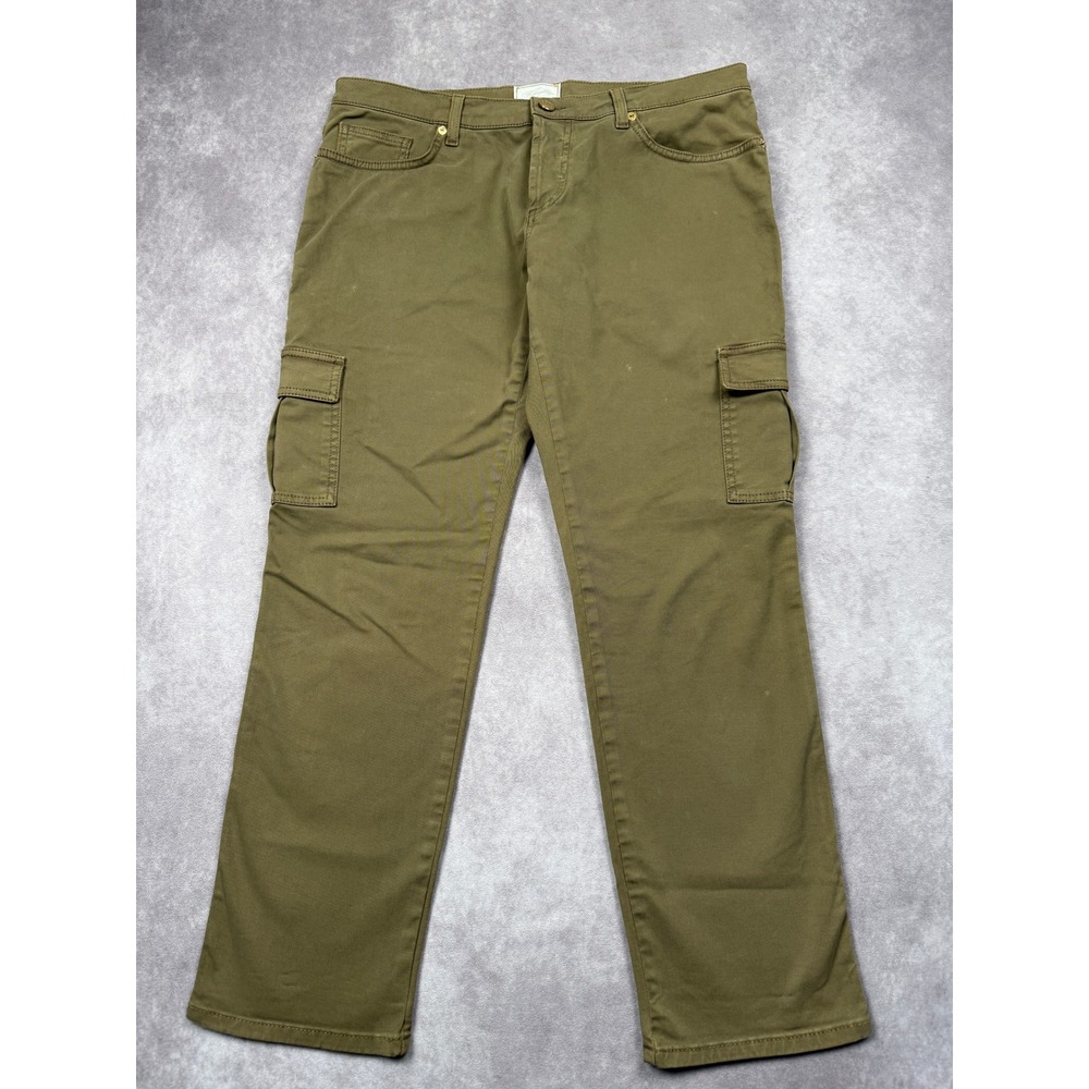 Redemption‎ Italy Women 46 (US 10-12)  Olive Green Cargo Cropped Classic Casual